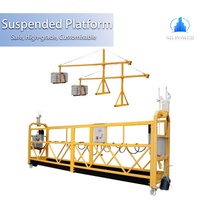 Plataforma Suspendida de Acero Pintado ZLP500, Plataforma Colgante de 500 kg para Construcción