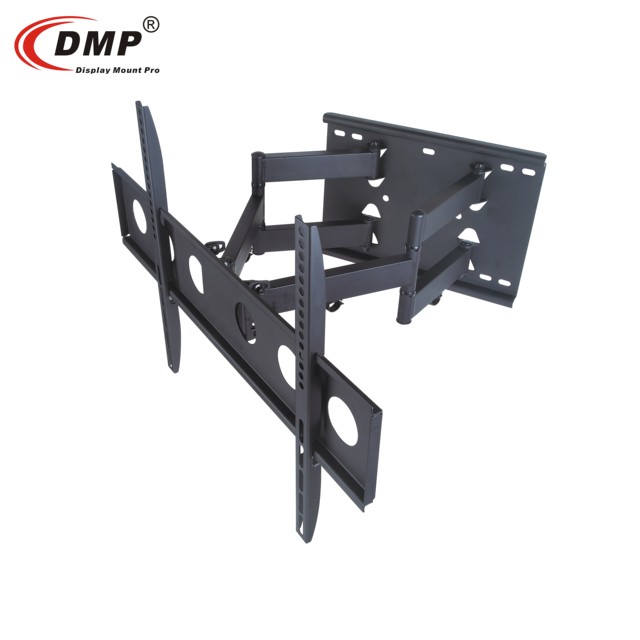 DMP NPLB137L-MW Vesa 600x400 Heavy Duty Articulating Universal Lcd Led Plasma Tv Mount Low Profile Wall Bracket for 40~80" TV