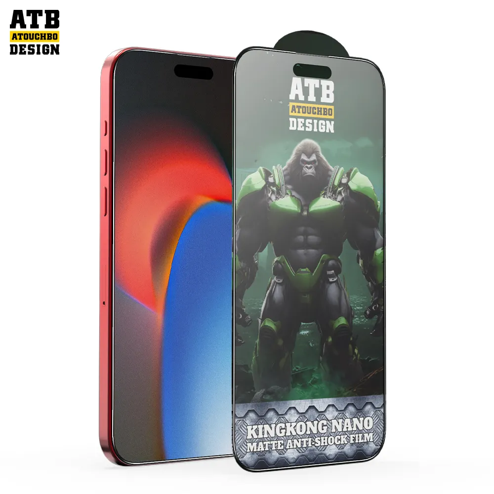 ATB ATOUCHBO 2023 9D 18D 21D mate Nano vidrio para Iphone 15 Pro Max película de pantalla de teléfono Protector de pantalla de vidrio templado Protector de pantalla