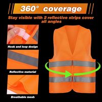 Gilet de sécurité haute visibilité imprimé sur mesure, jaune, réfléchissant, pour cadeaux de reconnaissance du personnel et image de marque d'entreprise