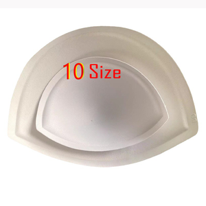 En stock, prêt à expédier, vente en gros : Coussinets de soutien-gorge blancs à couvrance totale, grande taille, bonnets profonds pour poitrines généreuses - Product Image 1