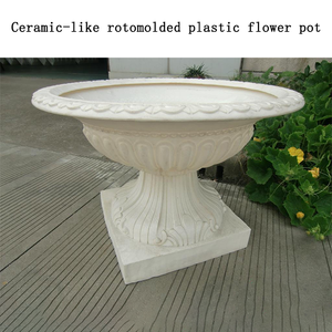 Seramik benzeri rotomolded plastik saksı, rotomolding kalıp, LLDPE malzeme - Product Image 3