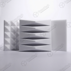 โฟมอะคูสติกกันเสียงรูปทรงปิรามิดสีขาวเมลามีนเรซิ่นสำหรับโรงแรมและห้องอัดเสียง ขายส่งจากโรงงาน - Product Image 6