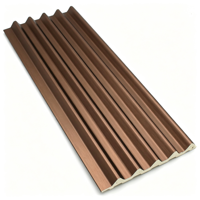 Panneau mural en PVC imitation bois, imperméable et anti-moisissure, pour la décoration intérieure de chambre, salon, café, balcon