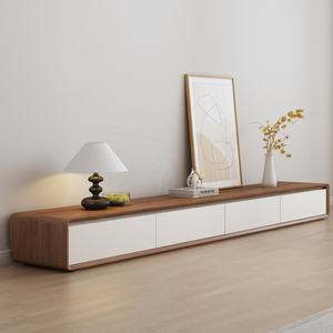 2025 современный роскошный домашний шкаф для телевизора и журнальный столик, новый дизайн для небольших квартир, напольная панель - Product Image 3