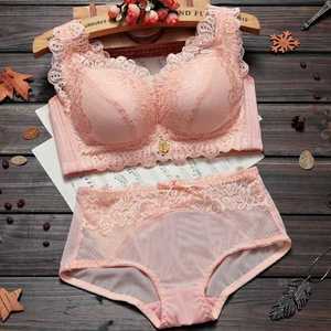 Reggiseno e mutandine da donna Set <span class=keywords><strong>Push</strong></span>-<span class=keywords><strong>up</strong></span> intimo Sexy da donna Set di slip <span class=keywords><strong>trasparenti</strong></span> Set di reggiseno intimo senza cuciture in pizzo di grandi dimensioni - Product Image 4
