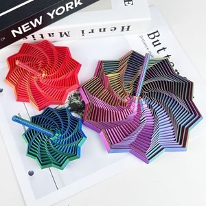 ของเล่นเสริมประสาทสัมผัสแบบพิมพ์ 3 มิติ รูปดาวหกเหลี่ยมพร้อมที่จับ ของเล่นฝึกสมาธิสำหรับพนักงานออฟฟิศ ขายดี - Product Image 1