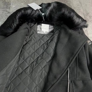 <span class=keywords><strong>Lot</strong></span> <span class=keywords><strong>de</strong></span> vestes d'automne et d'hiver pour fille, manteau noir avec col en fausse fourrure - Product Image 5