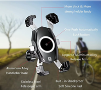 Support de téléphone universel étanche pour moto Kewig avec chargeur, support de téléphone pour vélo, scooter, pour téléphone portable de 4,7 à 7,2 pouces