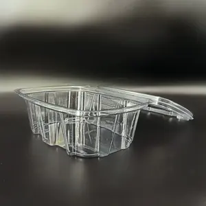 Durable High Clear Strong Tamper Proof Evident Food Container Cupcake Boxes Round Cake Box PET Plastic Disposable No Printing