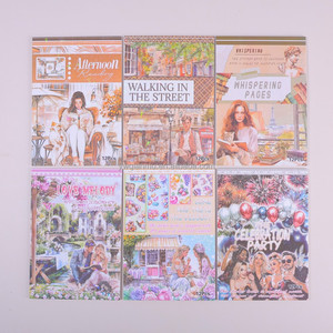 Livre d'autocollants vintage sans découpe, style européen et américain, avec matériaux <span class=keywords><strong>de</strong></span> personnage, thème contes <span class=keywords><strong>de</strong></span> fées - Product Image 1