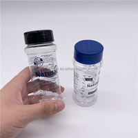 Vente en gros de contenants en plastique pour épices en poudre de 100 ml / flacon à épices en poudre en plastique avec couvercle rabattable