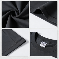 240G Heavyweight Blank Plain Solana Custom Print Logo O-hals Korte Mouw Streetwear T-shirt Oversized Luxe Boxy Cropped