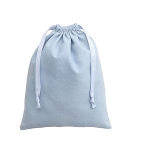 Sacs fourre-tout de luxe personnalisés en satin et velours recyclables, avec fermeture à rabat et cordon de serrage, imprimés sérigraphiés, en coton brossé, pour protéger des poussières - Product Image 1