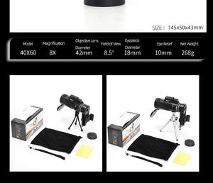 40x60 חד-עגינה גבוהה בלילה להשתמש באור נמוך ראיית לילה אור בלילה ללא אינפרא אדום - Product Image 6