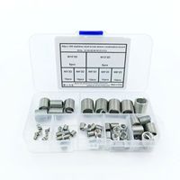 Kit d'inserts filetés en acier inoxydable 304, 60 pièces, M3-M12, outils de réparation de filetage métrique avec boîte