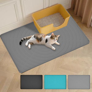 Waterproof <strong>Silicone</strong> <strong>Cat</strong> <strong>Litter</strong> Mat Reusable Extra large Anti-slip <strong>Cat</strong> <strong>Litter</strong> Tray Mat - Product Image 2