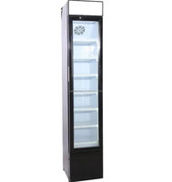 Réfrigérateur commercial vertical à porte vitrée de 220 L, à faible consommation d'énergie, pour boissons, idéal pour les magasins de proximité et la vente au détail