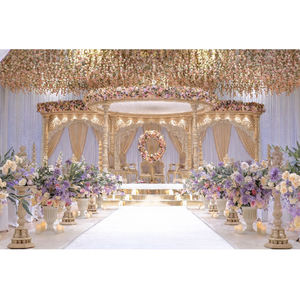 Mandap de Fibra de Vidrio Premium, Estilo Clásico Indio Gujarati, para Bodas Reales, Tradicional, Vintage, Elegante, Desmontable, Profesional - Product Image 1