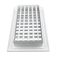 Grille d'échappement réglable en aluminium pour climatisation, sortie d'air de climatisation de taille personnalisée à degrés