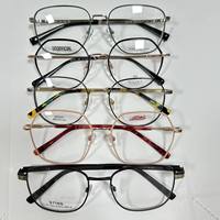 Lunettes de lecture unisexe à monture intégrale en acier inoxydable de haute qualité, couleurs mélangées, forme personnalisée, unies/à rayures – Grande Vente