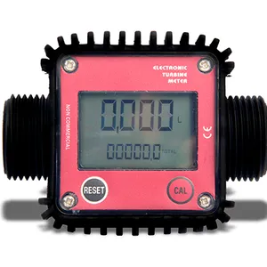 Electronic Gauge Digital Diesel Liquid Flow Pressure Adblue K24 Electric Turbine Meter+