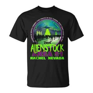 Camiseta del Festival AlienStock Area 51 Rachel Nevada 2019, Recuerdo de Evento Musical - Product Image 1