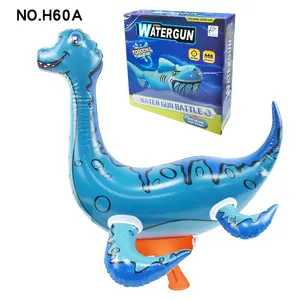 새로운 디자인 친환경 PVC 물총 장난감 여름 야외 해변과 물 파티 게임 재미있는 동물 모양 풍선 장난감 총 물