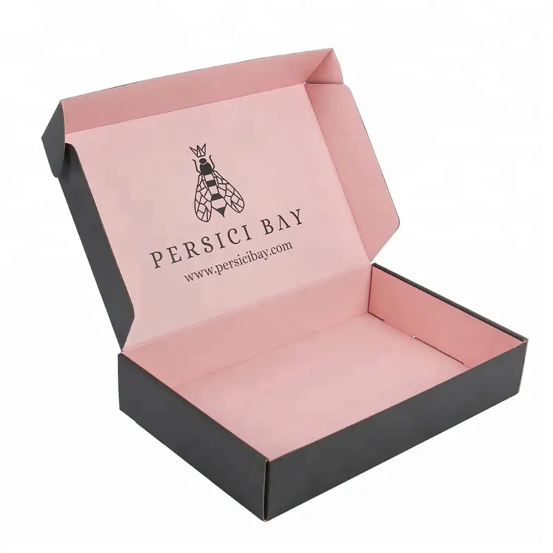 wholesales custom logo printed luxury folding corrugated paper boxes for clothes packaging