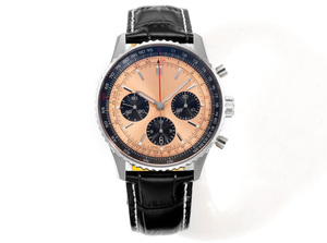 Montre automatique mécanique chronographe résistante à l'eau avec boîtier en acier inoxydable de haute qualité, logo personnalisé, sport de luxe - Product Image 3