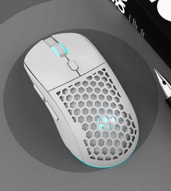 HY 2.4GHz Wireless Gaming Mouse with RGB Backlit 6 Programmable Buttons Right-Handed Design Ergonomic Battery Powered