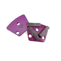 Disque à segment de meulage diamanté soudé haute fréquence OEM d'usine, forme trapézoïdale, haute dureté, 10 mm, 16 mm # -270 #   Béton granulé