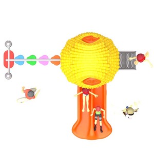 Fabricant d'usine aire de jeux publique maternelle <span class=keywords><strong>Mini</strong></span> équipement de jeu extérieur d'occasion en plastique - Product Image 3