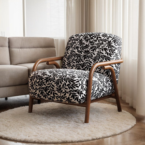 Fauteuil simple moderne léger <span class=keywords><strong>de</strong></span> style français en tissu rembourré <span class=keywords><strong>de</strong></span> mousse pour salon, balcon, chambre à coucher, gîte haut <span class=keywords><strong>de</strong></span> gamme, <span class=keywords><strong>canapé</strong></span> décontracté - Product Image 2