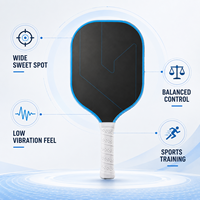Raquette de pickleball premium 16 mm, noyau en nid d'abeille en Kevlar, haute performance, contrôle équilibré, équipement sportif, fabrication OEM