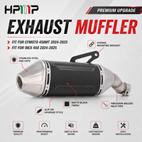 Pot d'échappement en acier inoxydable 304 pour moto, silencieux à enfiler, compatible avec CFMOTO 450MT IBEX 450 2024-2025