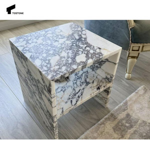 Tostone Top Calacatta Viola quadrato in marmo naturale pietra divano tavolino per Villa casa appartamento soggiorno <span class=keywords><strong>e</strong></span> ufficio arredamento - Product Image 3