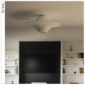 Plafonnier vintage en soie, style designer Wabi Sabi, luminaire créatif rétro français pour salon, salle à manger et chambre - Product Image 3