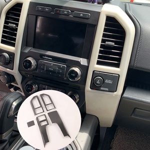 Cubiertas de Consola Central con GPS de Fibra de Carbono para Autos F-150 2015-2020, Marco de Ventilación Central, Accesorios Interiores - Product Image 3