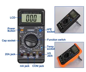 VLUUKE M890C + <span class=keywords><strong>Multimeter</strong></span> <span class=keywords><strong>Digital</strong></span>, dengan suhu bel mati otomatis akurasi 0.2 untuk penggunaan rumah tangga & Industri - Product Image 2