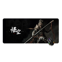 Tigerwings Caoutchouc pour ordinateur portable et Poron Sublimation Anime Custom Gaming Black Myth : Wukong Tapis de souris Tapis de souris XXL