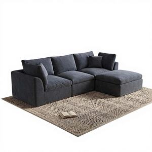 Dropshipping 2026 Canapé d'angle moderne trois places en forme de L avec rembourrage en éponge pour appartements, villas et salons, petit volume, Chine - Product Image 6