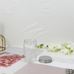Bocaux en plastique de récipient d'ANIMAL FAMILIER de catégorie comestible pour le beurre avec le couvercle supérieur à vis - Product Image 1