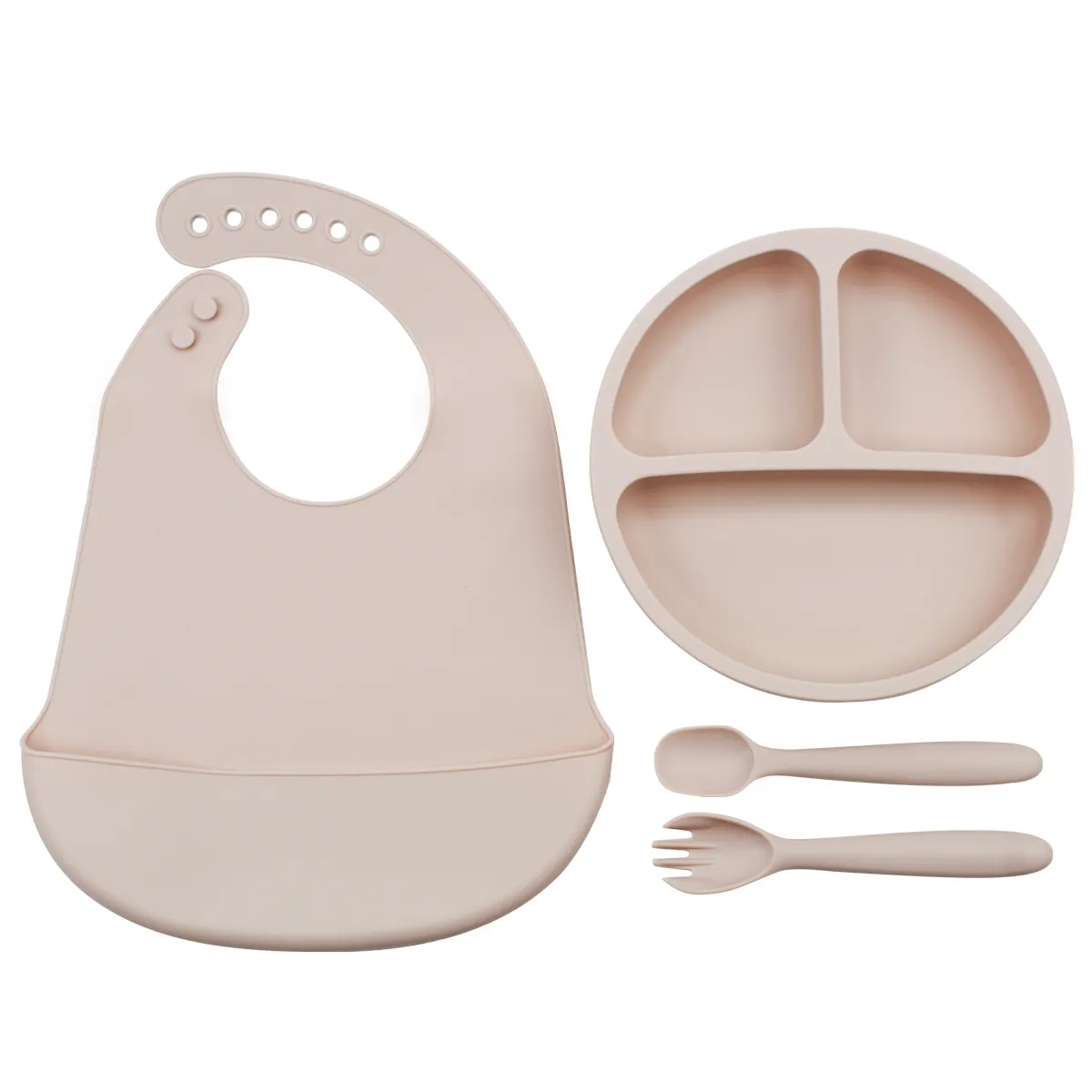 Vente en gros Ensemble d'Alimentation pour Bébé Cuillère Souple BPA Cuillère d'Alimentation pour Bébé Ensemble de Fourchettes Ustensiles en Silicone 10 Pcs Ensemble d'Alimentation pour Bébé