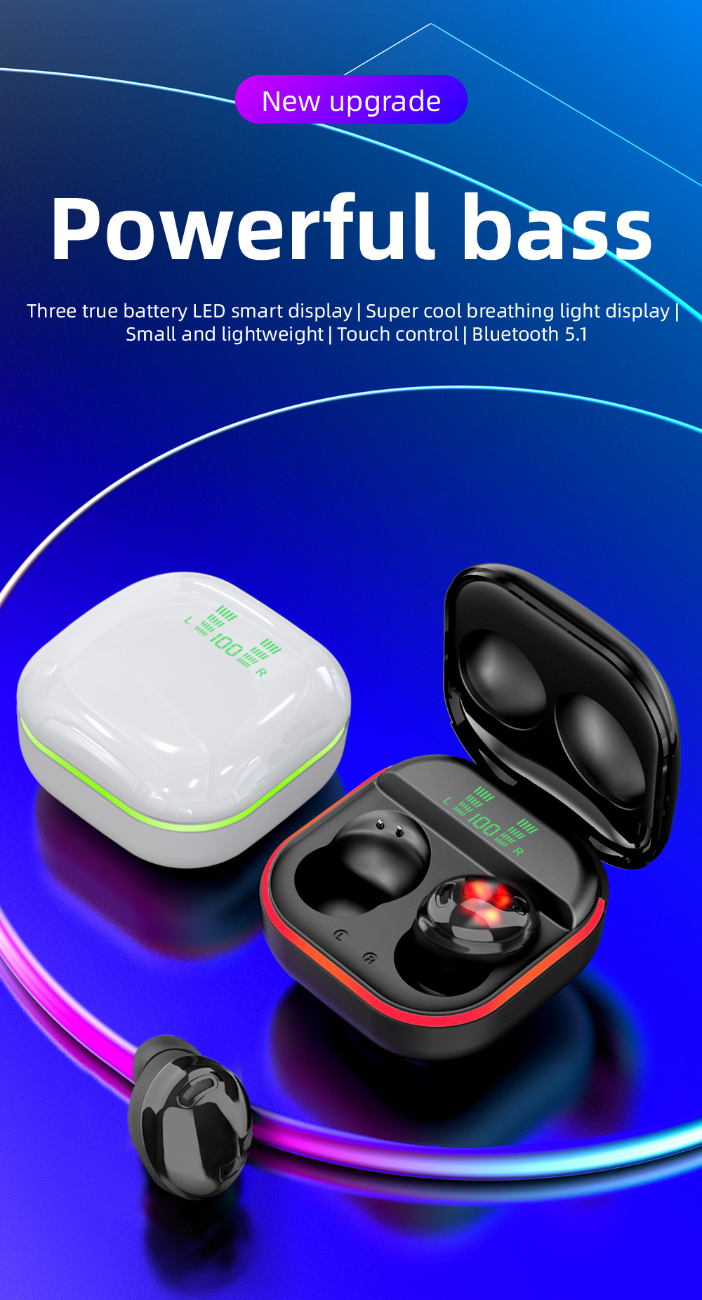 无线耳机hifi立体声耳塞免提蓝牙耳机带麦克风 - buy tws earphones