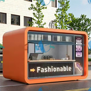 Ensemble d'équipement de <span class=keywords><strong>magasin</strong></span> de capsules en acier pour panneau sandwich à usage commercial élégant Tailles personnalisables pour les magasins d'alimentation pop-up - Product Image 2