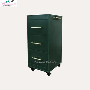 Профессиональная Заводская поставка, Современная тележка для салонов красоты, многофункциональная черная тележка для салонов - Product Image 3