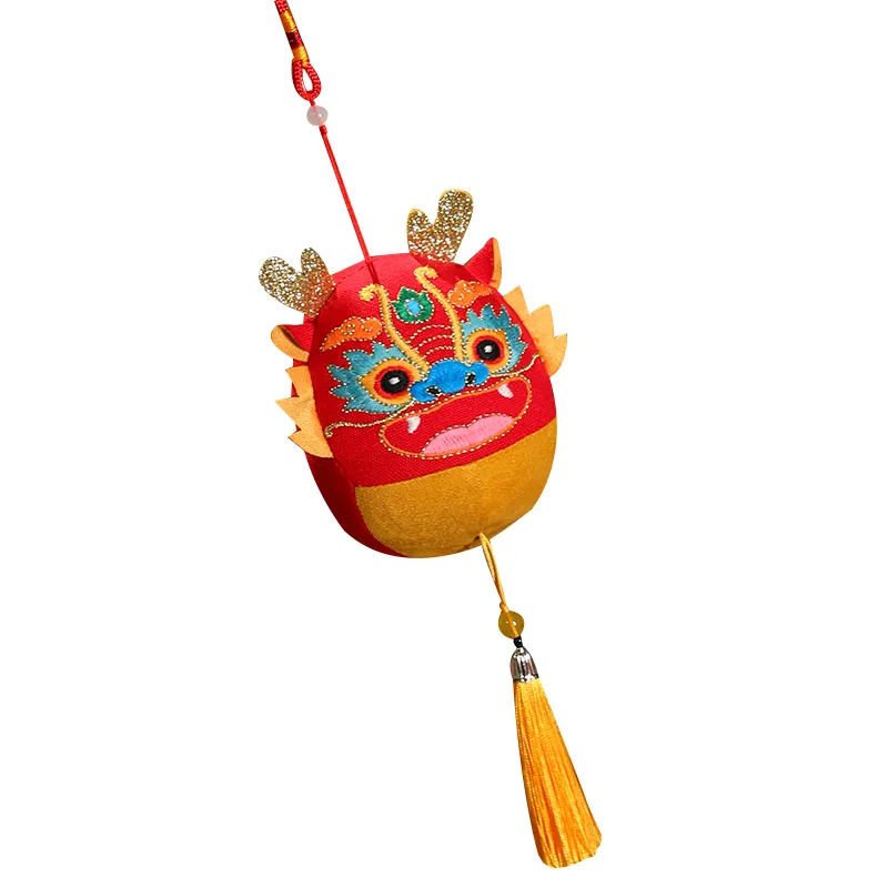 2024 haute qualité chinois chanceux mascotte en peluche Dragon en peluche poupée belle nouvel an décor à la maison dessin animé chiffon Festival poupée