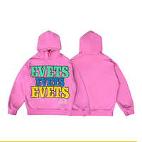 Sweat à capuche unisexe épais délavé avec logo imprimé en relief, style streetwear, personnalisable, coupe oversize pour homme