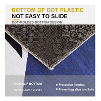 Tapis de Zone Lavable Grande Taille Doux Style Bohème Vente Chaude pour Salon Chambre Couverture de Décoration de Luxe Tapis de Sol Porte